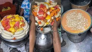Agra Most Famous Mix Fruit Juice Making In Huge Quantity | Agra Street Food
