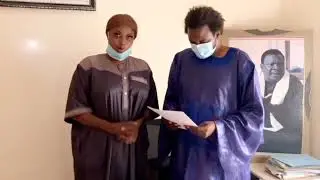 le promoteur immobilier bassirou ka mou seydina thioune offre un terrain a ndeye gueye