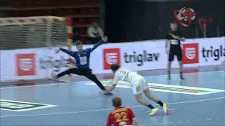 Nikola Mitrevski G.K Saves North Macedonia - Denmark Men's EHF Euro 2022 Qualification