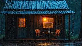 🌧 Lonely Night Rain &ndash; 1 Hour of Cozy Cabin Storm, Coffee & White Noise for Inner Calm