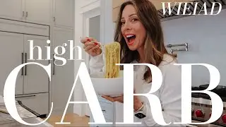 Fit at 50 | What I Eat in a Day, high carb day (285 g), spaghetti carbonara, macros, lean bulk