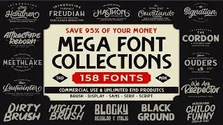 The MEGA FONT COLLECTIONS 2021 Font Free Download