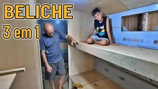 WE MADE A DIFFERENT BUNK BED IN THE MOTORHOME