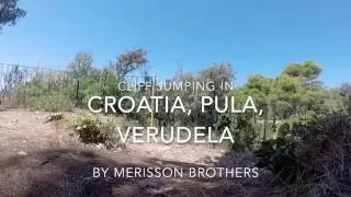 Cliff jumping in Croatia, Pula, Verudela