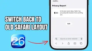 iOS 26: How to Switch Back to Old Safari Layout on iPhone (Top Address Bar)