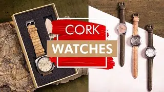 Cork Watches with Vegan Leather Straps Made with Cork Fabric