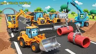 Mini Truck World | A New Truck Learns the Rules &ndash; Safety and Teamwork Story for Kids