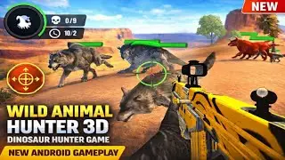Wild Animal Hunter 3D 🦖🐺 | Dinosaur & Wolf Hunting | New Android Gameplay