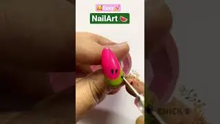 💥Easy 🍉fruit 💅NailArt /diy/Unha 💅#nails #nailshorts #unhas #shorts #nailart #fruit #pink #art