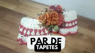 💥esse par de tapetes é um sucesso #crochet #vlog #barbante 