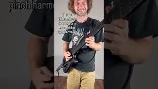 Sweep picked pinch harmonics on bass #bass #bassist #bassplayer #guitar #guitarsolo