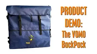 Backpack for Portable Vocal Booth - VOMO. Travel and work anywhere. Durable weatherproof carry bag.