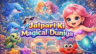 🧜‍♀️✨ Jalpari Ki Magical Duniya 🌊💖 | Cute Mermaid Song for Kids | Hindi Rhymes