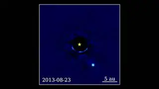 17 years of real footage of an exoplanet (Beta Pic b)