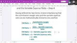 Chapter 2: Cost-Volume-Profit Relationships - Lecture
