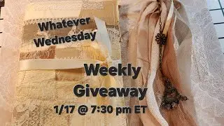 Weekly Subscriber Giveaway👍Fabric & Lace Journal, Boho Tassel, Shabby Tassel, Kitty Fabric Pouch