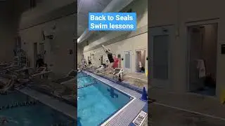 Mila is back to swim lessons after an ice freeze. #swimming #swimteam