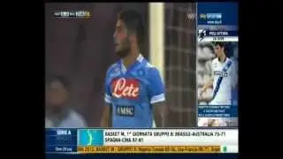 Lorenzo Insigne Il Magnifico - grande esordio al san paolo (Napoli-Bayer Leverkusen 2-1)