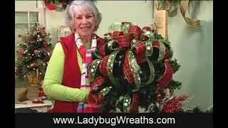 Learn an Easy Way to Make a 2 Ribbon Bow for Wreaths, Christmas Trees, & Holiday Decorating & More!