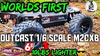 Worlds First Arrma Outcast 6s 1/6 Scale on 6s Platform 10lb Lighter M2C Build & Bash