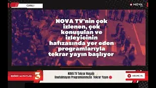 NOVA TV G&uuml;ncel Kuşağı 🌙 | G&uuml;n i&ccedil;i Programlarımızla Canlı  Tekrar Yayın 🔴