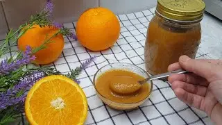 Healthy orange jam recipe//sweet without sugar