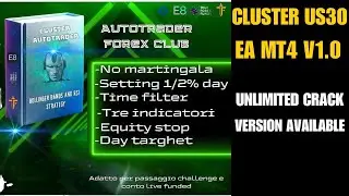 Cluster US30 EA MT4 V1.0 | Dow Jones Trading Robot | Expert Advisor