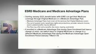 ESRD and Medicare Enrollment Options | Vicki Buchholz | SHIP Welcome to Medicare