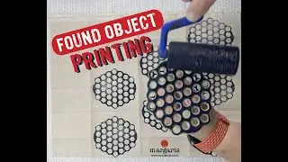 Printing with Found Objects -  Stamping a Potato Masher