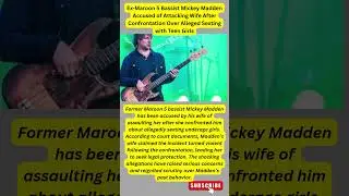 Mickey Madden accused after sexting clash. #MickeyMadden #Maroon5 #Scandal