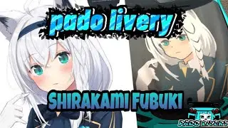 Design livery Shirakami Fubuki | Car parking multiplayer