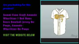 Sammi Kane Kraft Amanda Whurlitzer 7 Bad News Bears Baseball Jersey Bo-Peeps