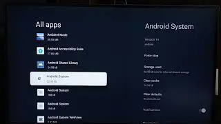 How to Clear Data and Cache of a System App on Google TV Streamer 4K