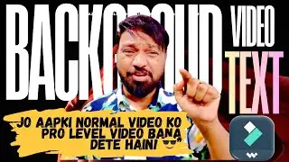 Filmora Editing Tricks 😱 Background Animation & Text Effects Full Guide
