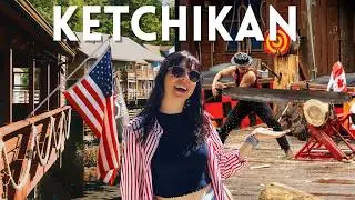 Exploring KETCHIKAN, Alaska! | Lumberjacks & Creek Street | Celebrity Solstice Cruise
