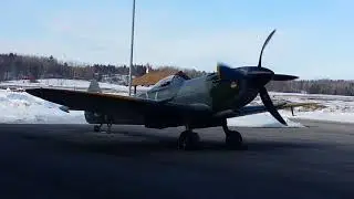 Vintage Wings of Canada - Spitfire Mk.XVI run-up