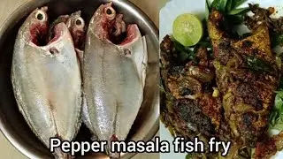 Pepper Masala Fish Fry/very tasty fish fry recipe for rice and chapathi