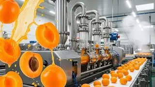 How Apricot Juice Is Made in Modern Factories | Full Production Process