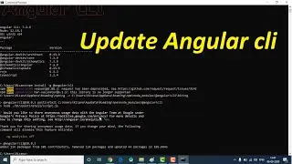 How to update angular cli