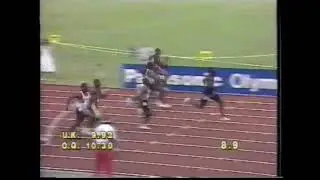 1992 Birmingham UK Olympic Trial 100m -0.4w 10.09 Linford Christie 27.6.92