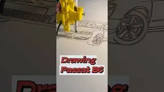 Drawing VW Passat B6 &ndash; Timeless German Elegance ✍️🇩🇪✨