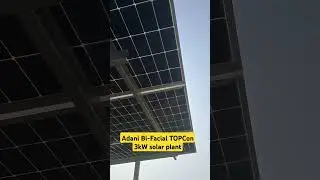 Adani Bi-Facial TOPCon 3kW solar plant