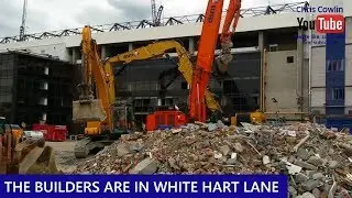 WHITE HART LANE BEING DEMOLISHED: The Builders are Pulling Tottenham's Stadium Apart: 18 May 2017