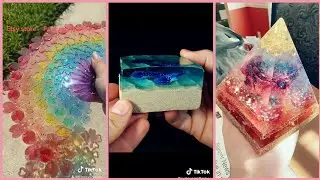Resin art, crafts & DIYs on tik tok part 5 ( cc )