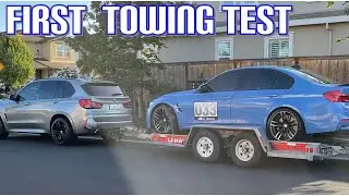 Первая буксировка на BMW X5M F85. Часть 1. Тестовая проверка.