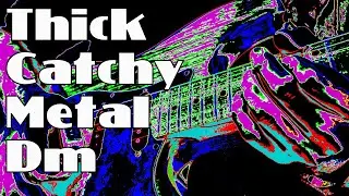 Thick Catchy Metal Guitar Backing Track Dm