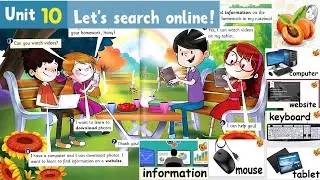 Connect primary 3 Unit 10 Let's search online!🌐💻🖱⌨📱 flashcards حل كتاب الوزارة حصريا نصوص الأستماع -