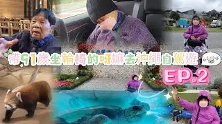 帶91歲坐輪椅的呀麻去沖繩自駕遊EP 2|有Jacuzzi的輪椅房太幸福了吧!|天婦羅海老在那裡吃?|沖繩美麗海洋水族館|沖繩好吃推薦的苦瓜料理店