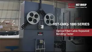 How is the HST-GWQ-1000 series optical cable bending testing machine operated for the test?