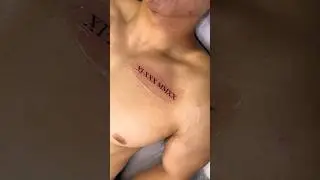 Roman numeral tattoos look easy but a lot of efforts are in it. #nyctattoo #tattoo #letteringtattoo